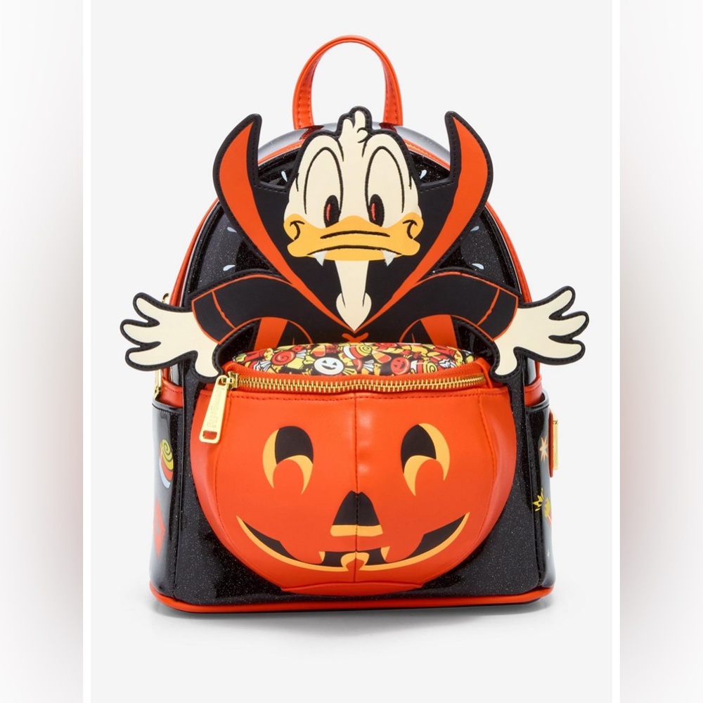 Loungefly Disney Daffy Duck Trick R’ Treat Mini Backpack